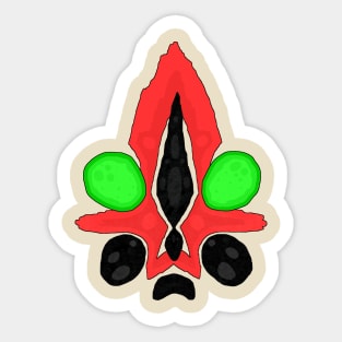 SCP-173 "The Sculpture" object class: Euclid (face only version) Sticker